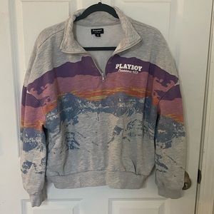 Cropped Quarter Zip Pullover/ Play by Pacsun/ Size Medium